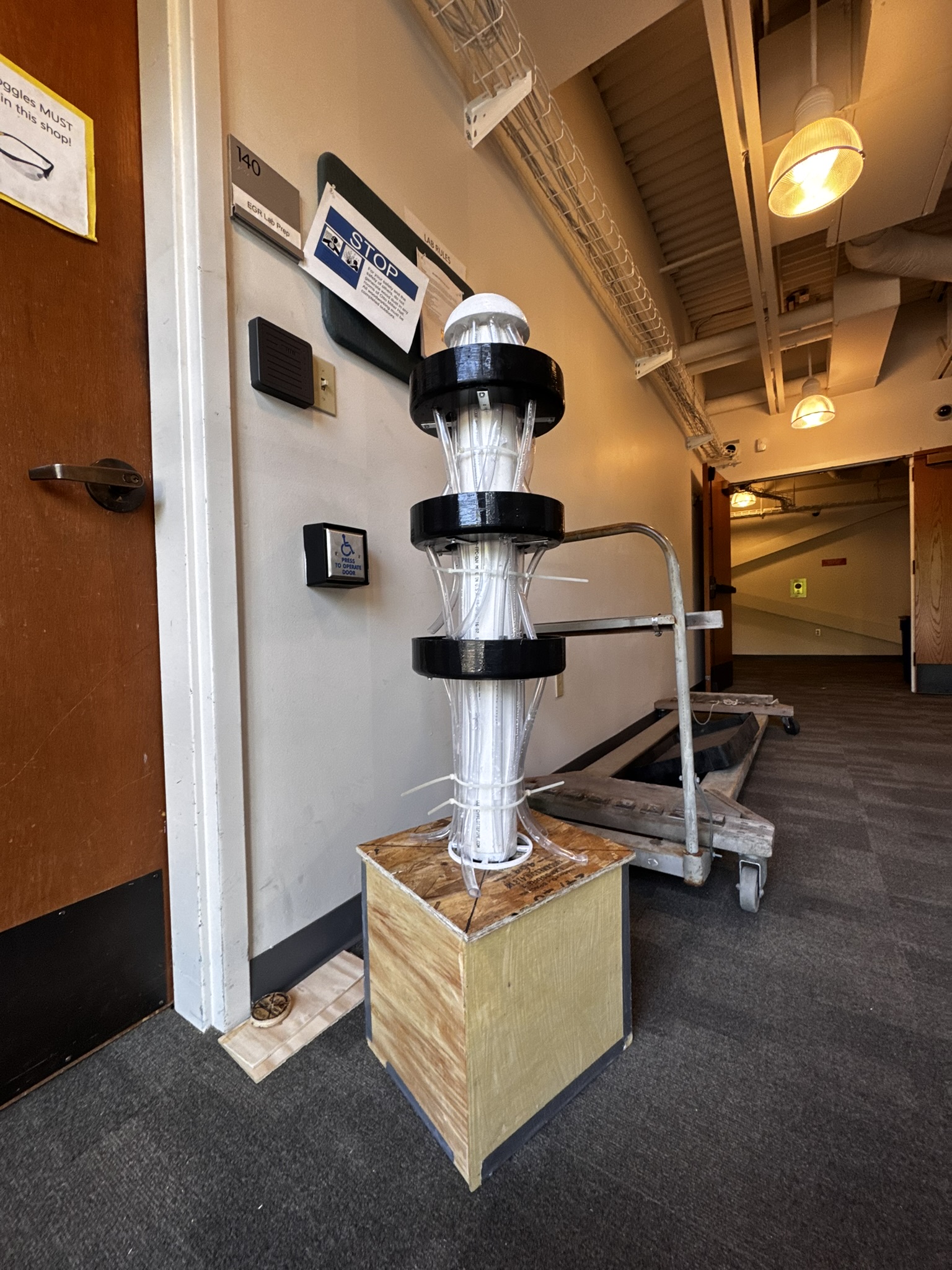 Indoor assembly of the multi-tier planter structure